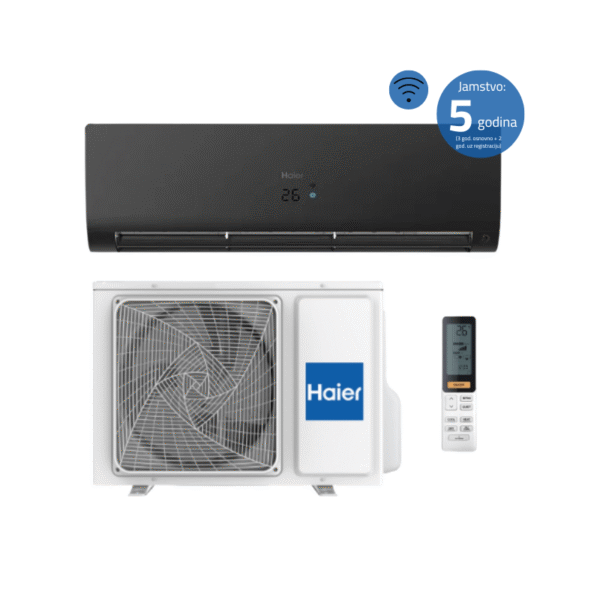 HAIER FLEXIS PLUS klima uređaj AS35S2SF1FA-BH/1U35S2SM1FA - crna, 3,5kW