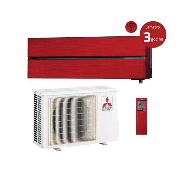 Mitsubishi Electric Kirigamine Style rubin crveni - MSZ-LN35VGR/MUZ-LN35VG - 3.5 kW